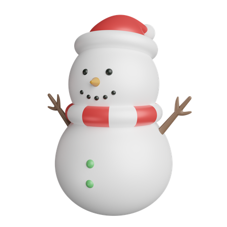 Bonhomme de neige  3D Icon