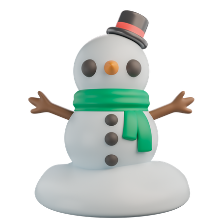 Bonhomme de neige  3D Icon