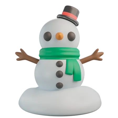 Bonhomme de neige  3D Icon