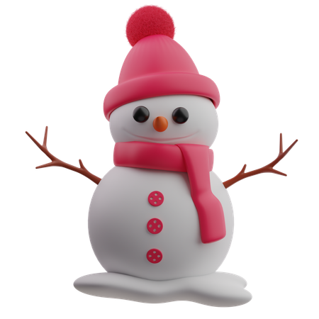 Bonhomme de neige  3D Icon