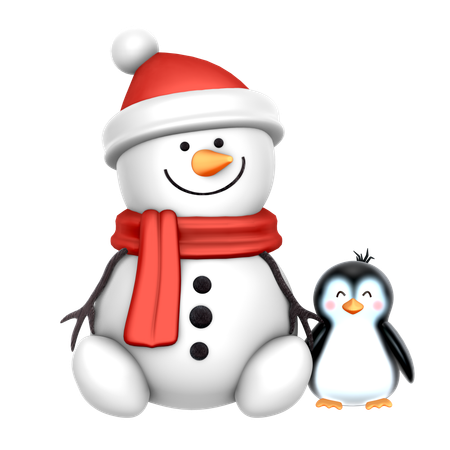 Bonhomme de neige  3D Icon