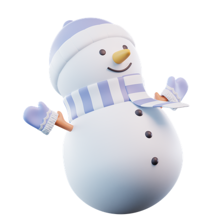 Bonhomme de neige  3D Icon