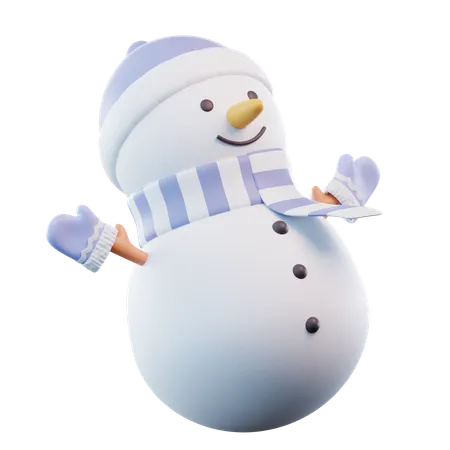 Bonhomme de neige  3D Icon