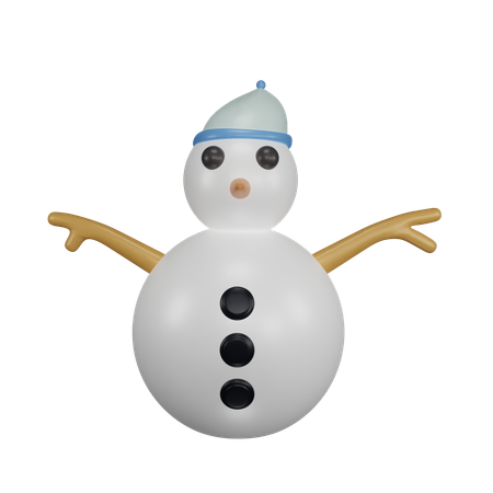 Bonhomme de neige  3D Icon