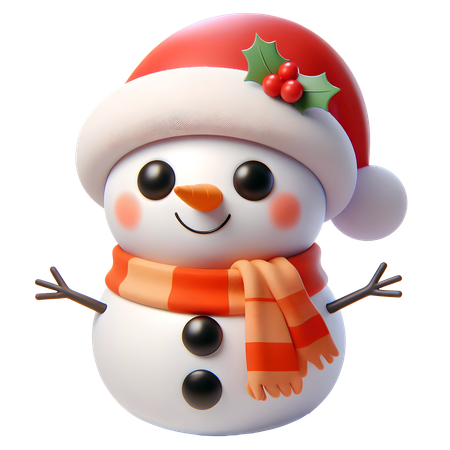 Bonhomme de neige  3D Icon