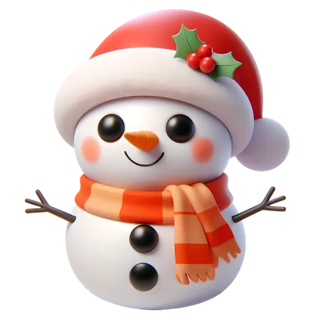 Bonhomme de neige  3D Icon