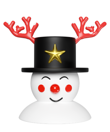 Bonhomme de neige  3D Icon