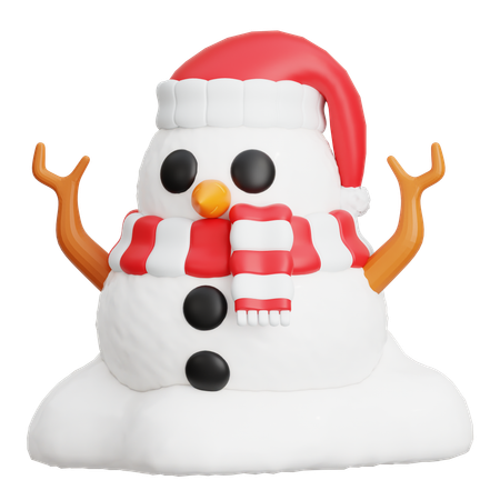 Bonhomme de neige  3D Icon