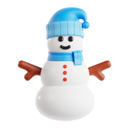 Bonhomme de neige  3D Icon