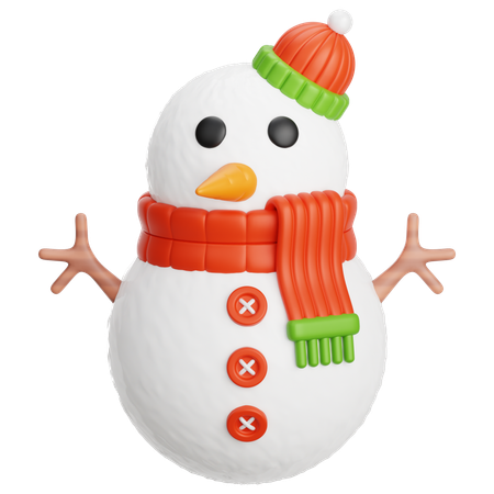 Bonhomme de neige  3D Icon