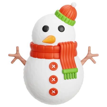 Bonhomme de neige  3D Icon