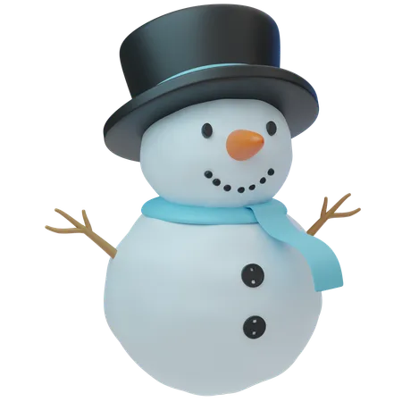 Bonhomme de neige  3D Icon