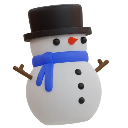 Bonhomme de neige  3D Illustration