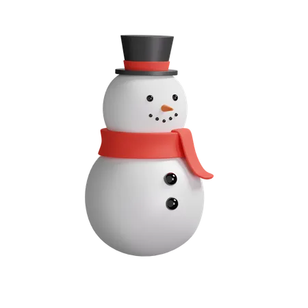 Bonhomme de neige  3D Illustration