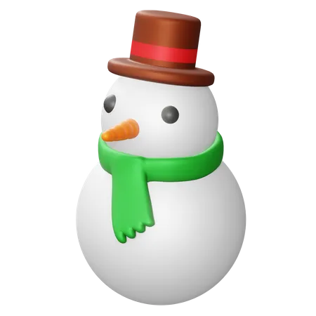 Bonhomme de neige  3D Illustration