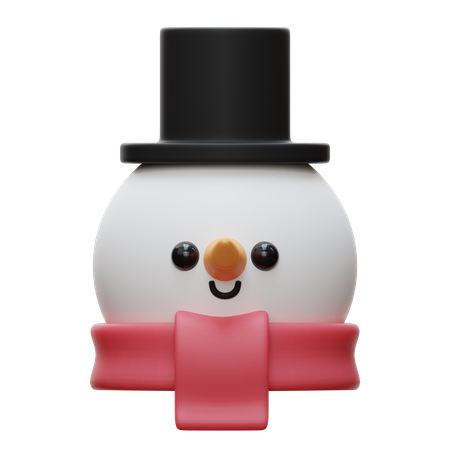 Bonhomme de neige  3D Illustration