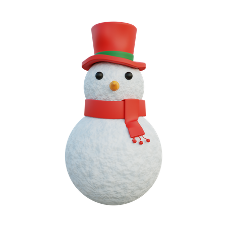 Bonhomme de neige  3D Icon