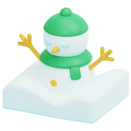 Bonhomme de neige  3D Icon