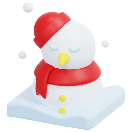 Bonhomme de neige  3D Icon