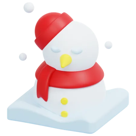 Bonhomme de neige  3D Icon