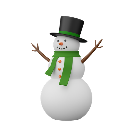 Bonhomme de neige  3D Icon