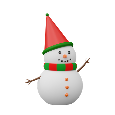 Bonhomme de neige  3D Icon