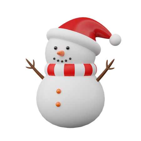 Bonhomme de neige  3D Icon