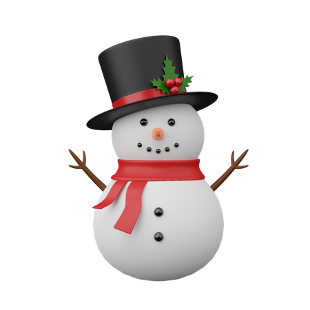 Bonhomme de neige  3D Icon