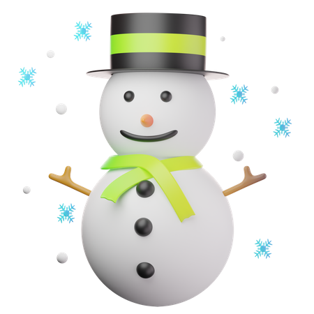 Bonhomme de neige  3D Icon