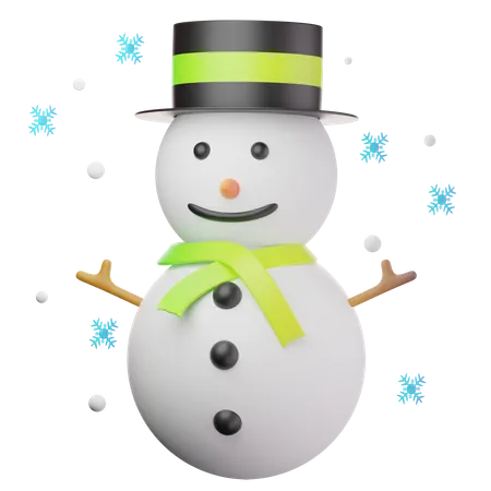 Bonhomme de neige  3D Icon