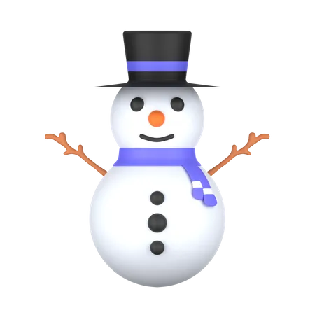 Bonhomme de neige  3D Icon