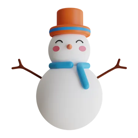 Bonhomme de neige  3D Icon