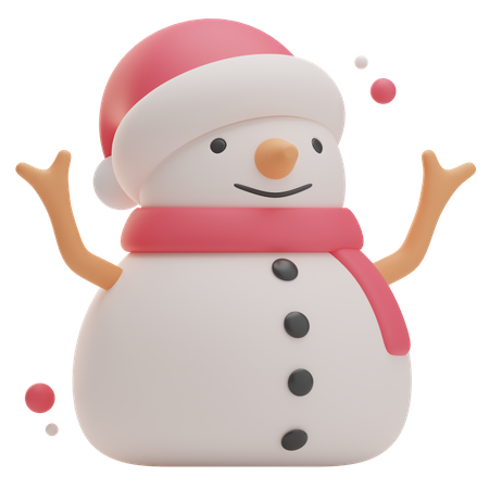 Bonhomme de neige  3D Icon