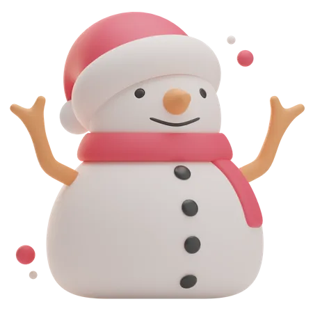 Bonhomme de neige  3D Icon