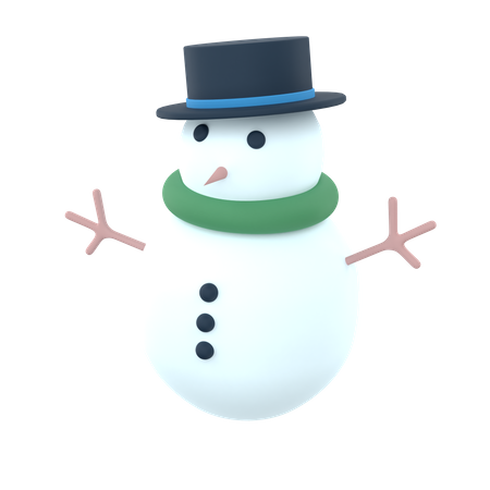 Bonhomme de neige  3D Icon