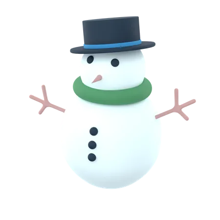 Bonhomme de neige  3D Icon