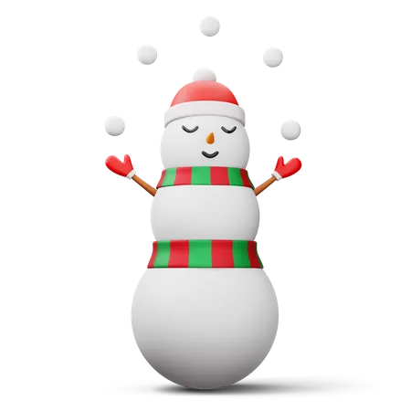 Bonhomme de neige  3D Icon