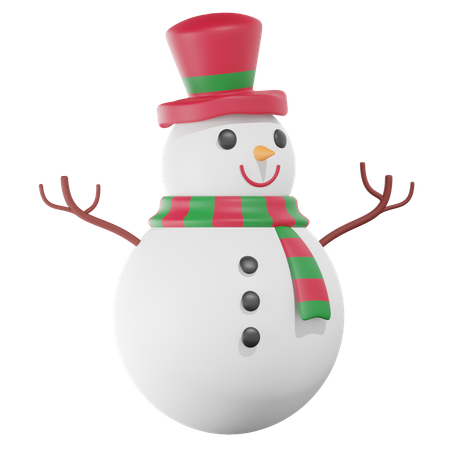 Bonhomme de neige  3D Icon