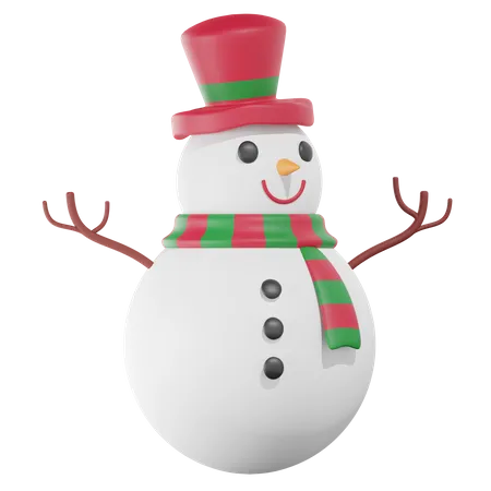 Bonhomme de neige  3D Icon