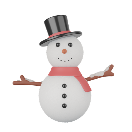 Bonhomme de neige  3D Icon