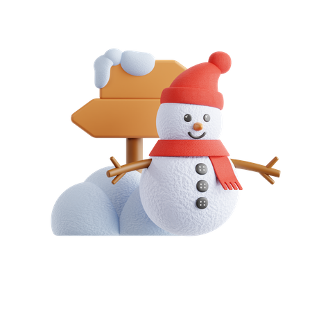 Bonhomme de neige  3D Icon