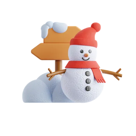 Bonhomme de neige  3D Icon