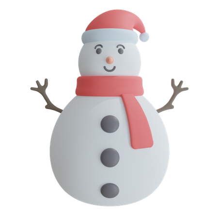 Bonhomme de neige  3D Icon