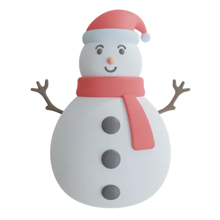 Bonhomme de neige  3D Icon