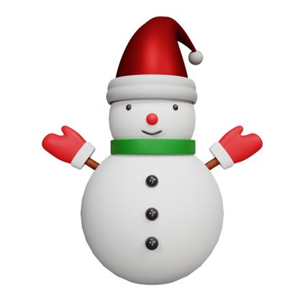 Bonhomme de neige  3D Icon