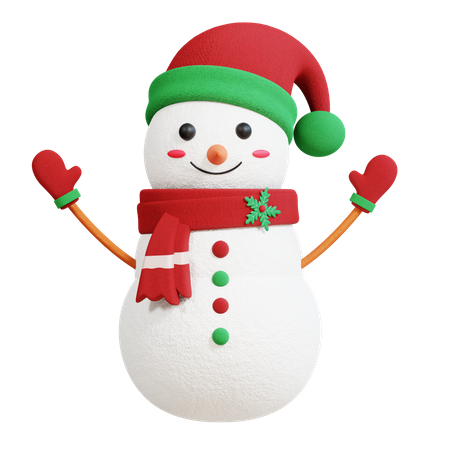 Bonhomme de neige  3D Icon