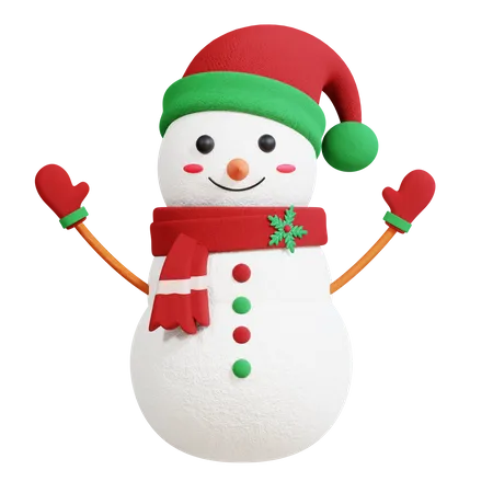 Bonhomme de neige  3D Icon