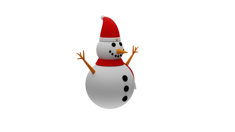 Bonhomme de neige  3D Icon