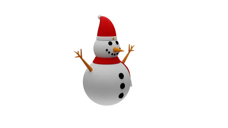 Bonhomme de neige  3D Icon