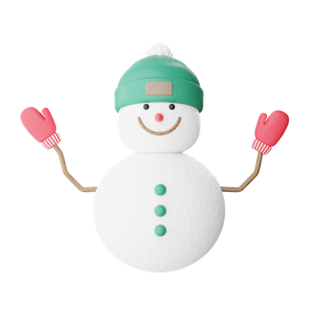 Bonhomme de neige  3D Icon